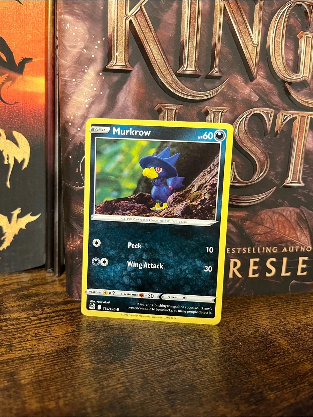 Murkrow Pokemon Trading Card Lost Origin 114/196